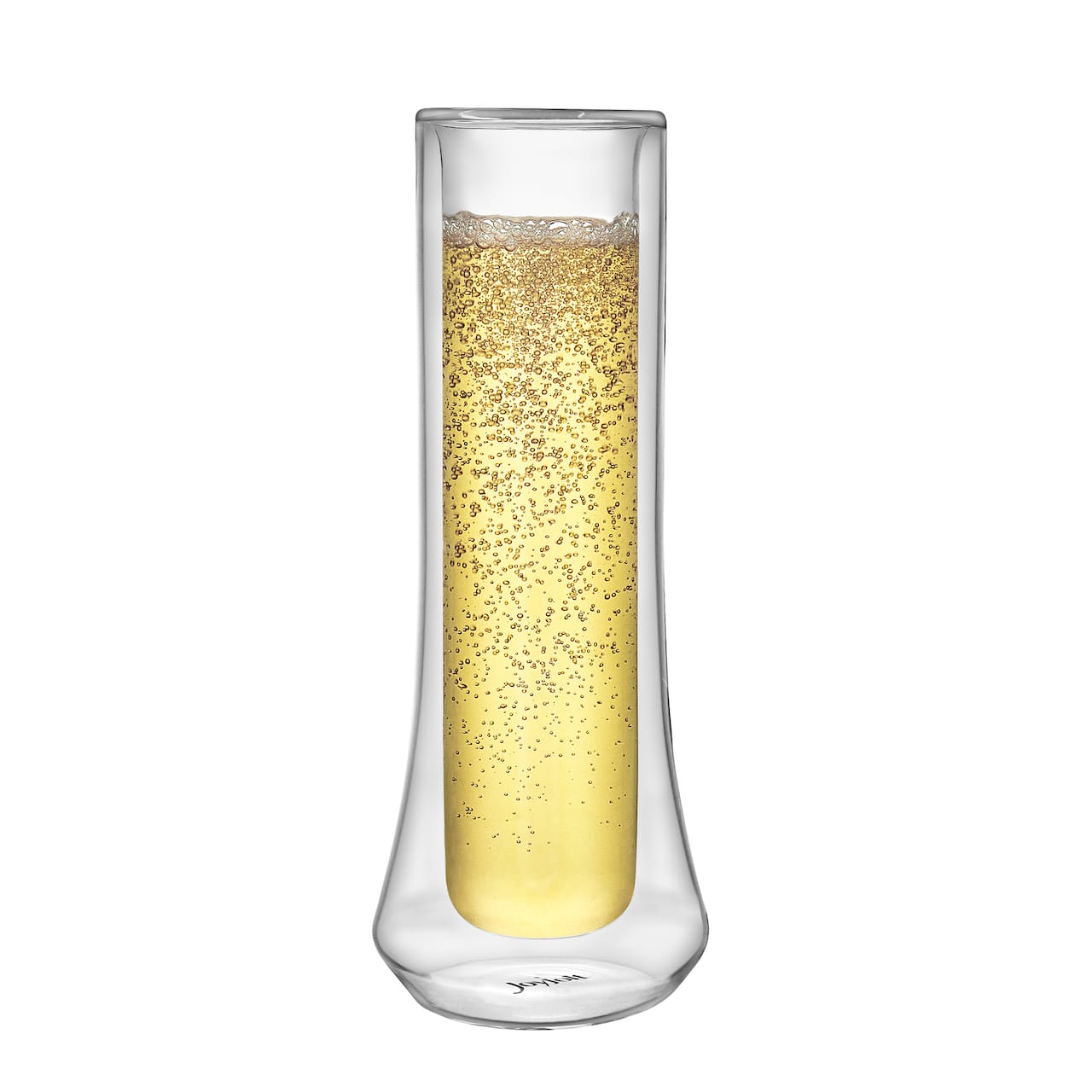 JoyJolt® Cosmo Double Wall Stemless Champagne Flute Glasses, 4ct
